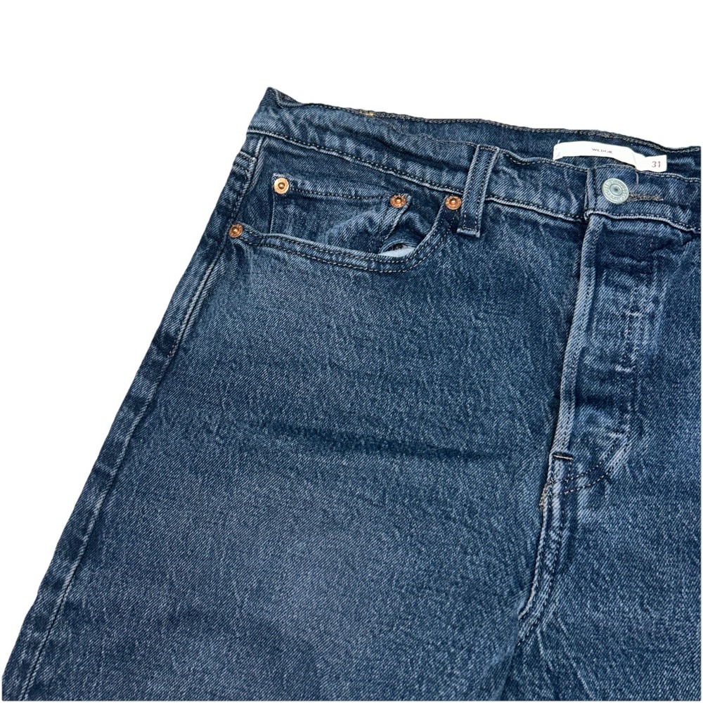 Levis Wedgie BIG E Button Fly Stretch Womens Sz 31 Straight, EXCELLENT CONDITION - Picture 3 of 13